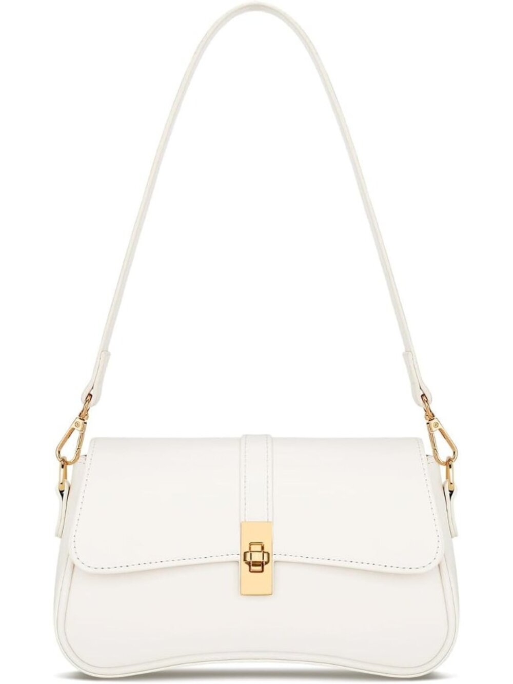 Women's Beige White Mini Hobo Shoulder Bag Crossbody Purse Detachable Strap